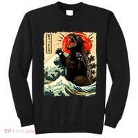 Catzilla Cat Japanese Art Funny Cat Sweatshirt thumb 0