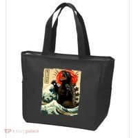 Catzilla Cat Japanese Art Funny Cat Tote Bag thumb 3