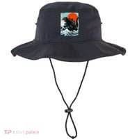 Catzilla Cat Japanese Art Cat Gift Bucket Hat thumb 0