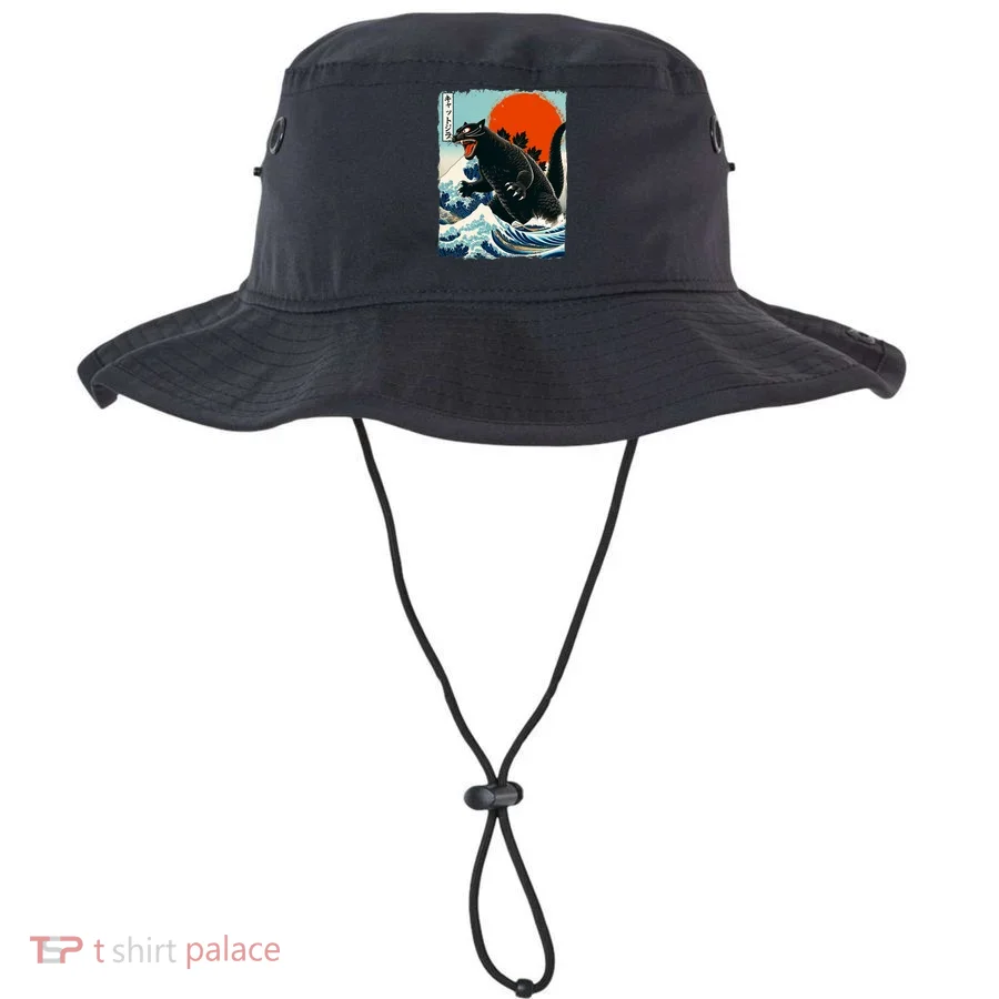 Catzilla Cat Japanese Art Cat Gift Bucket Hat