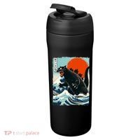 Catzilla Cat Japanese Art Cat Gift 24oz Duet Stainless Steel Tumbler thumb 3