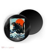 Catzilla Cat Japanese Art Cat Gift Magnet thumb 0