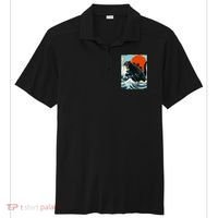 Catzilla Cat Japanese Art Cat Gift Sport-Tek Posi-UV Pro Polo thumb 0