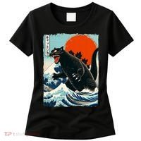 Catzilla Cat Japanese Art Cat Gift Women's T-Shirt thumb 0
