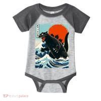 Catzilla Cat Japanese Art Cat Gift Infant Baby Jersey Bodysuit thumb 0