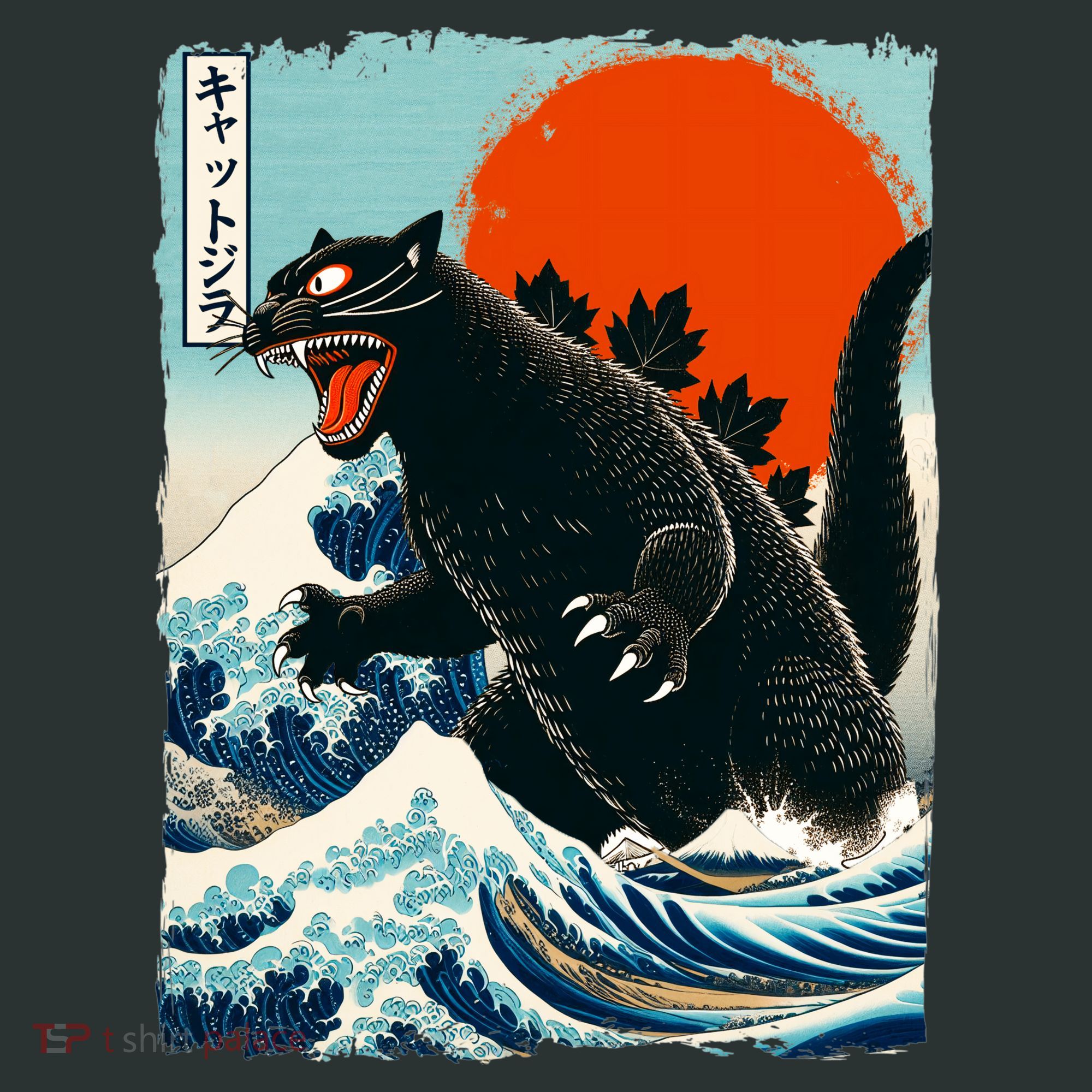 Catzilla Cat Japanese Art Cat Gift Infant Baby Jersey Bodysuit