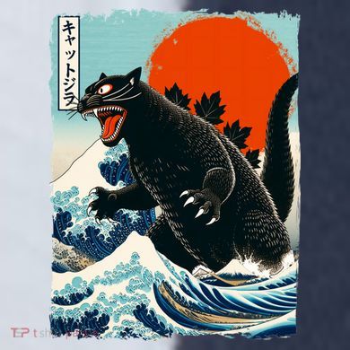 Catzilla Cat Japanese Art Cat Gift Sport-Tek Competitor United Soccer Jersey