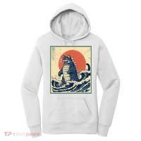 Catzilla Cat Japanese Art Funny Cat Women's Hoodie thumb 0