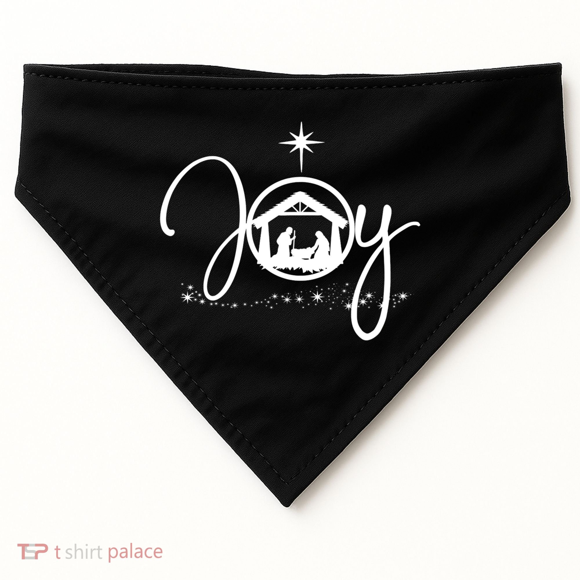 Christian Christmas Joy Jesus Nativity Scene Faith USA-Made Doggie Bandana