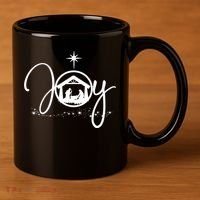 Christian Christmas Joy Jesus Nativity Scene Faith 11oz C Handle Ceramic Mug thumb 3