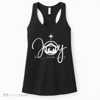 Christian Christmas Joy Jesus Nativity Scene Faith Women's Tank Top thumb 0