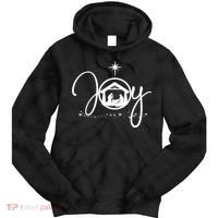 Christian Christmas Joy Jesus Nativity Scene Faith Tie Dye Hoodie thumb 0