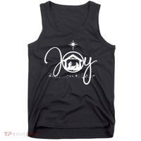 Christian Christmas Joy Jesus Nativity Scene Faith Tank Top thumb 0