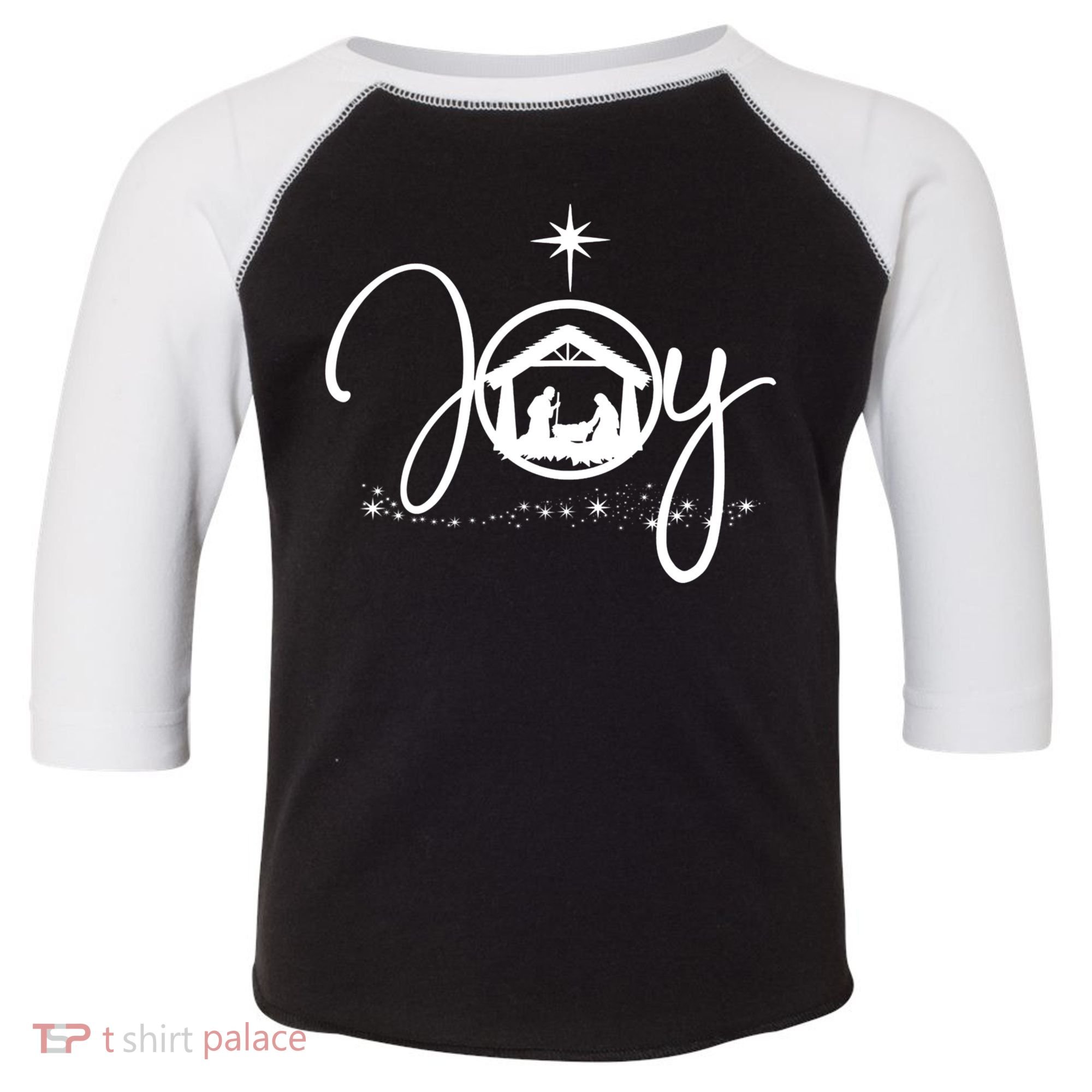 Christian Christmas Joy Jesus Nativity Scene Faith Toddler Fine Jersey T-Shirt