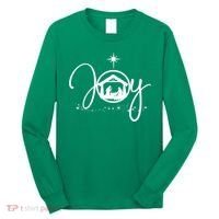 Christian Christmas Joy Jesus Nativity Scene Faith Long Sleeve Shirt thumb 0
