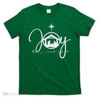 Christian Christmas Joy Jesus Nativity Scene Faith T-Shirt thumb 0
