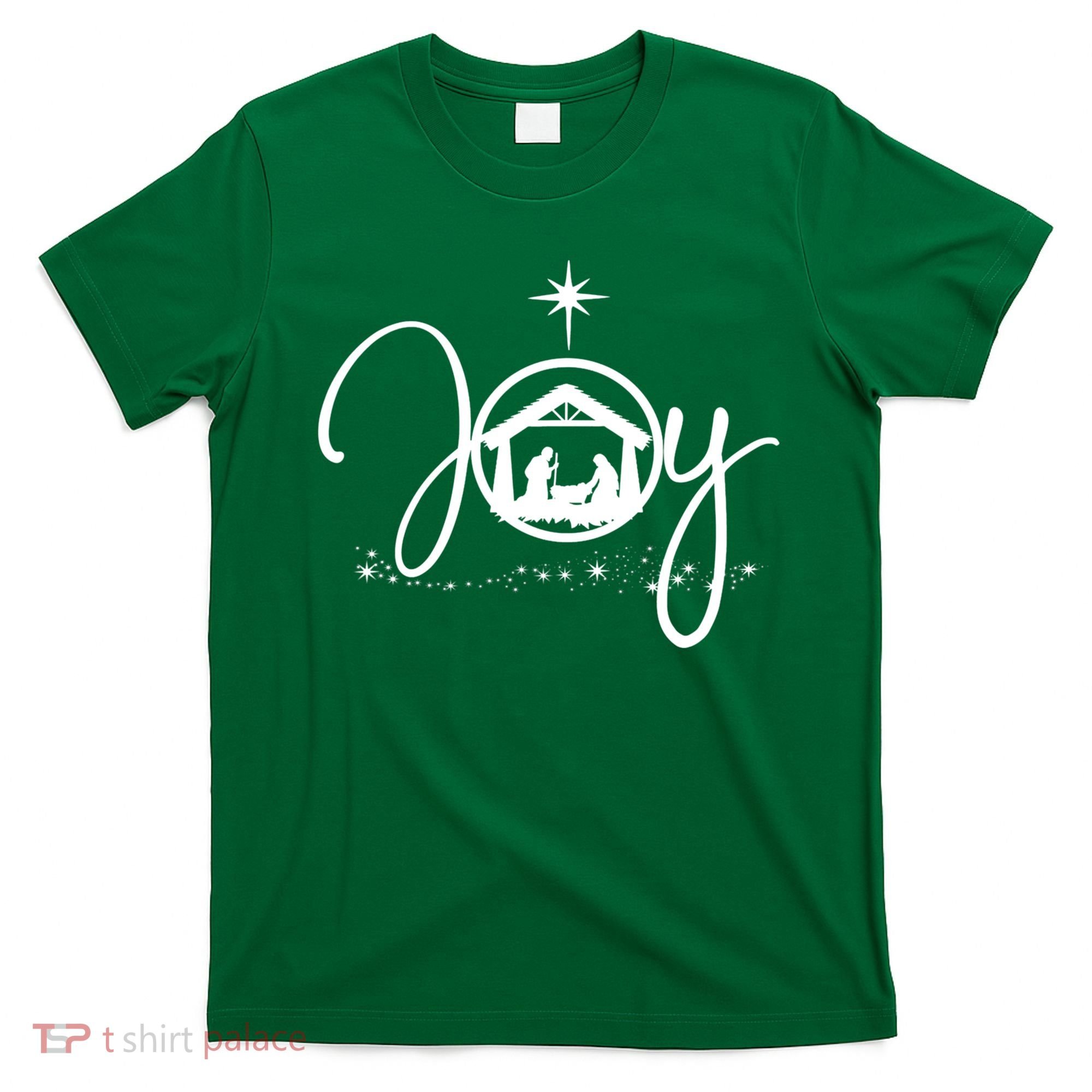 Christian Christmas Joy Jesus Nativity Scene Faith T-Shirt