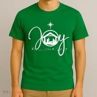Christian Christmas Joy Jesus Nativity Scene Faith T-Shirt thumb 3