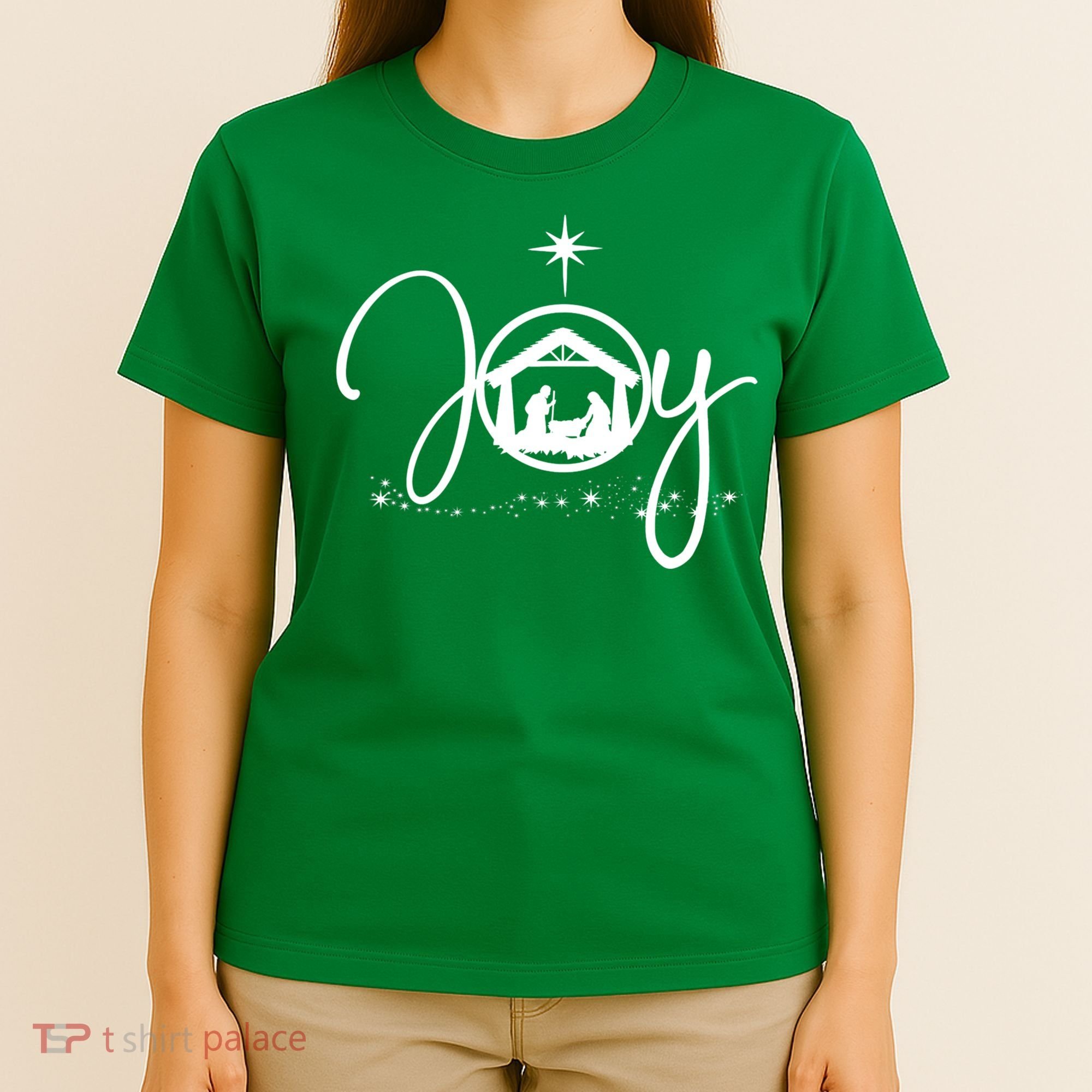Christian Christmas Joy Jesus Nativity Scene Faith T-Shirt