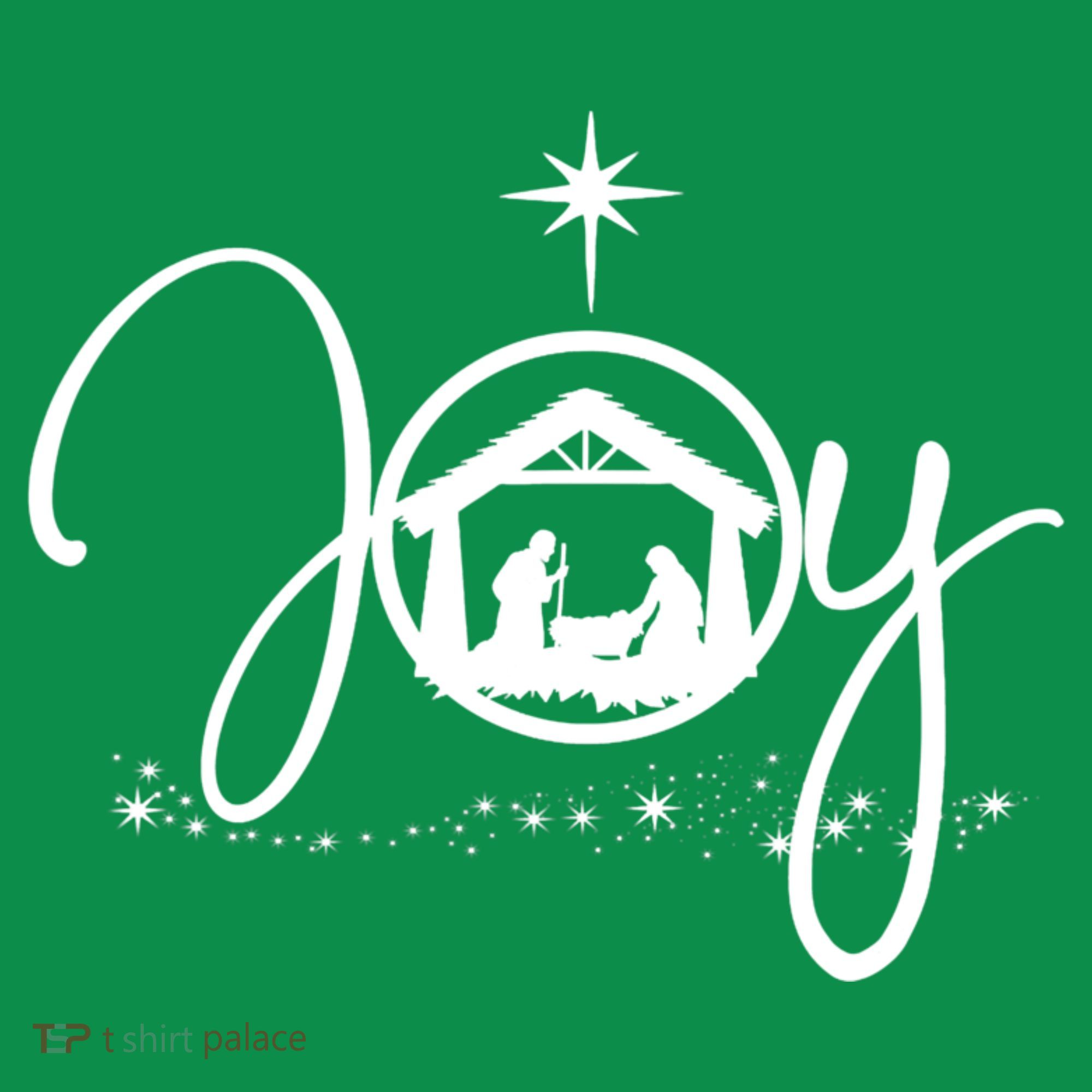 Christian Christmas Joy Jesus Nativity Scene Faith T-Shirt