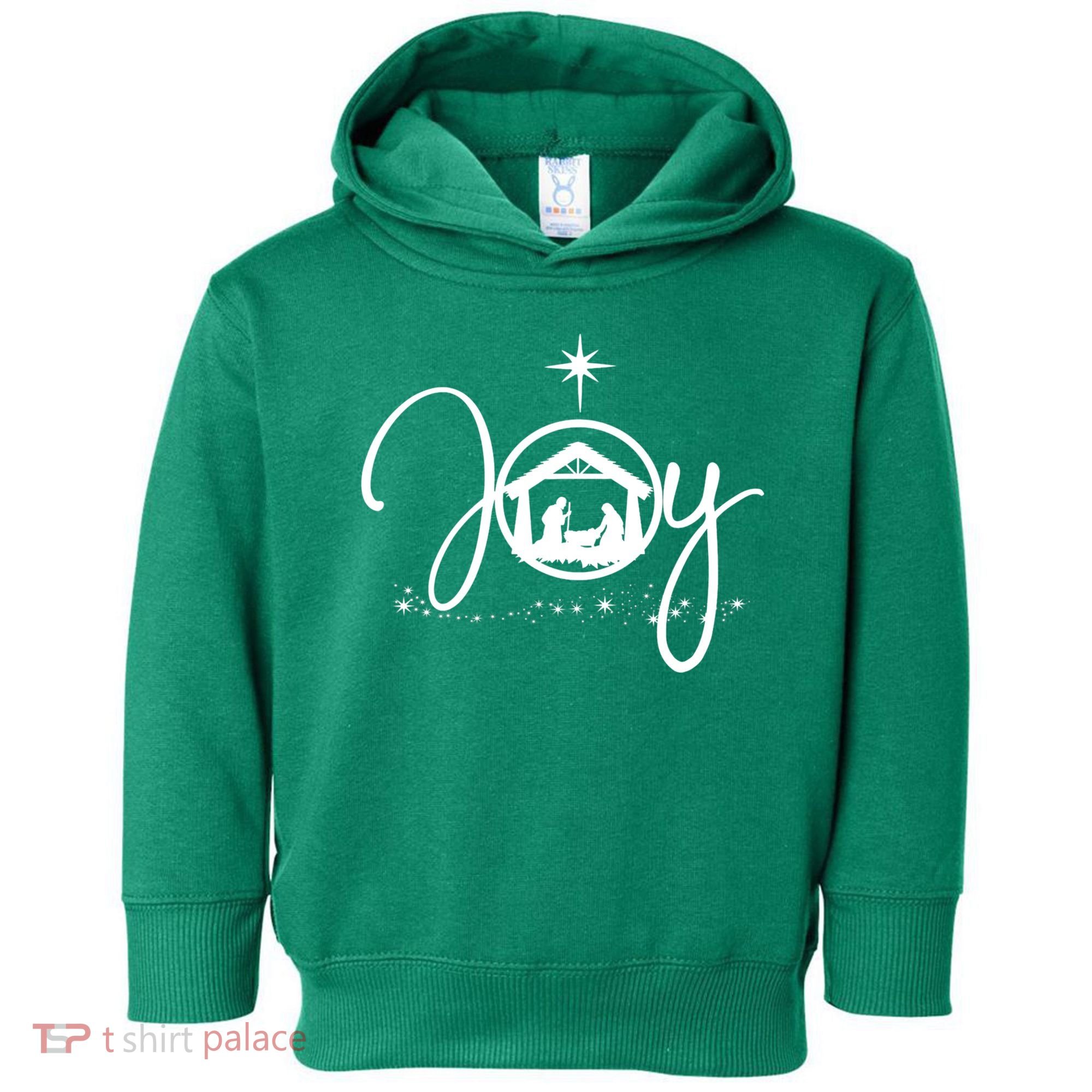 Christian Christmas Joy Jesus Nativity Scene Faith Toddler Hoodie
