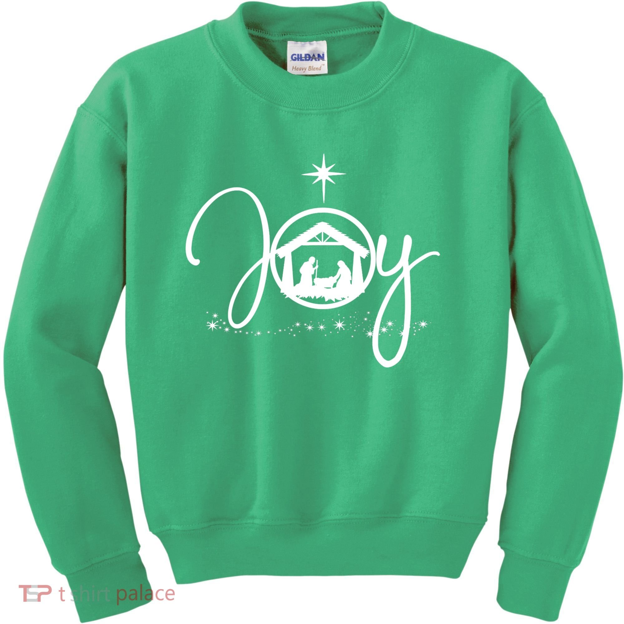 Christian Christmas Joy Jesus Nativity Scene Faith Kids Sweatshirt