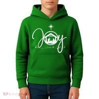 Christian Christmas Joy Jesus Nativity Scene Faith Kids Hoodie thumb 4