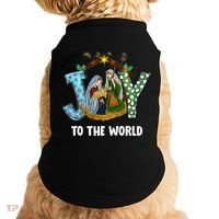 Christian Christmas Joy Jesus Nativity Scene Faith Gift Doggie Tank thumb 0