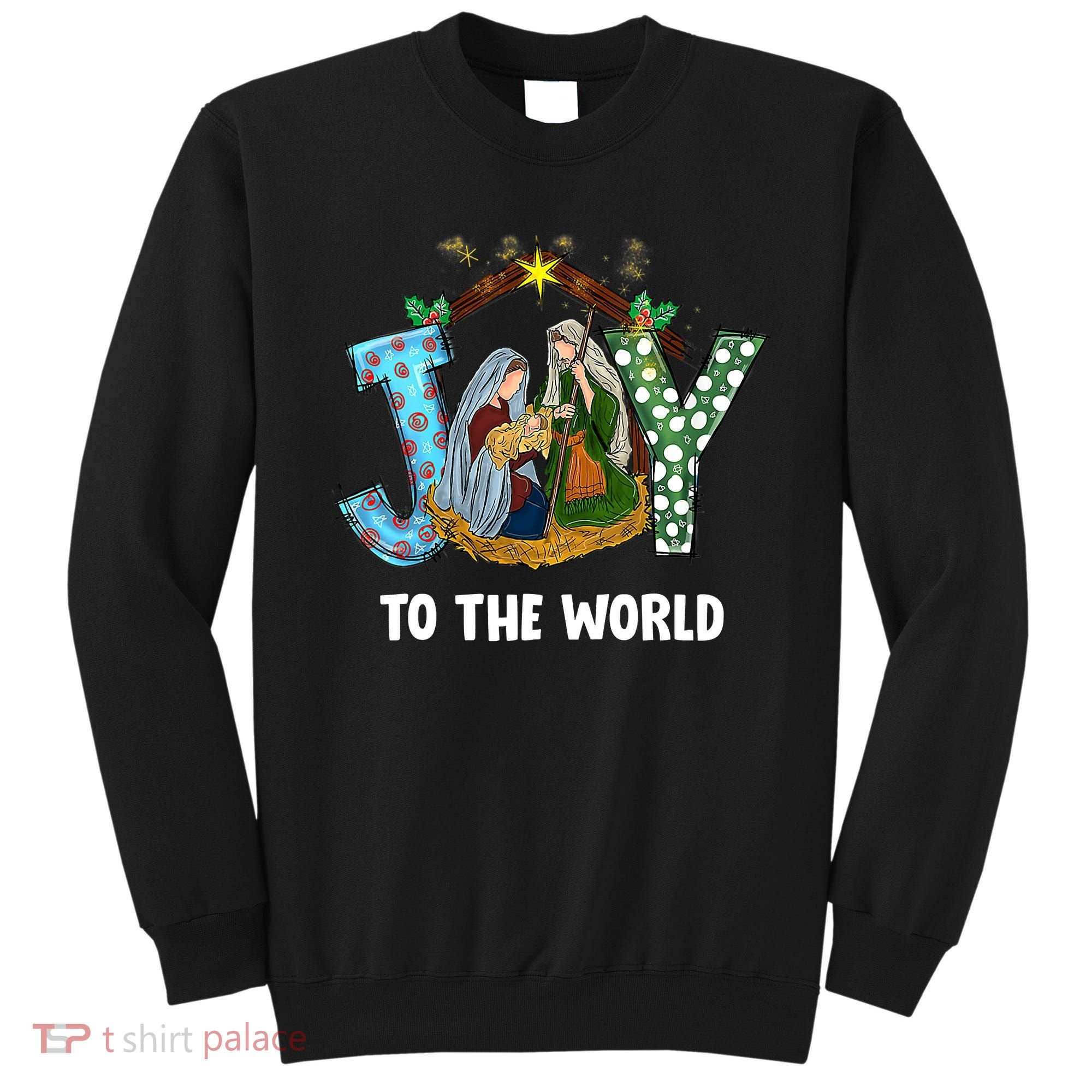 Christian Christmas Joy Jesus Nativity Scene Faith Gift Sweatshirt