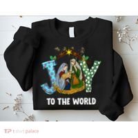 Christian Christmas Joy Jesus Nativity Scene Faith Gift Sweatshirt thumb 2