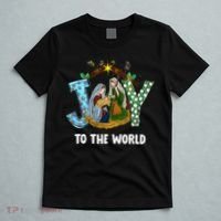 Christian Christmas Joy Jesus Nativity Scene Faith Gift T-Shirt thumb 5