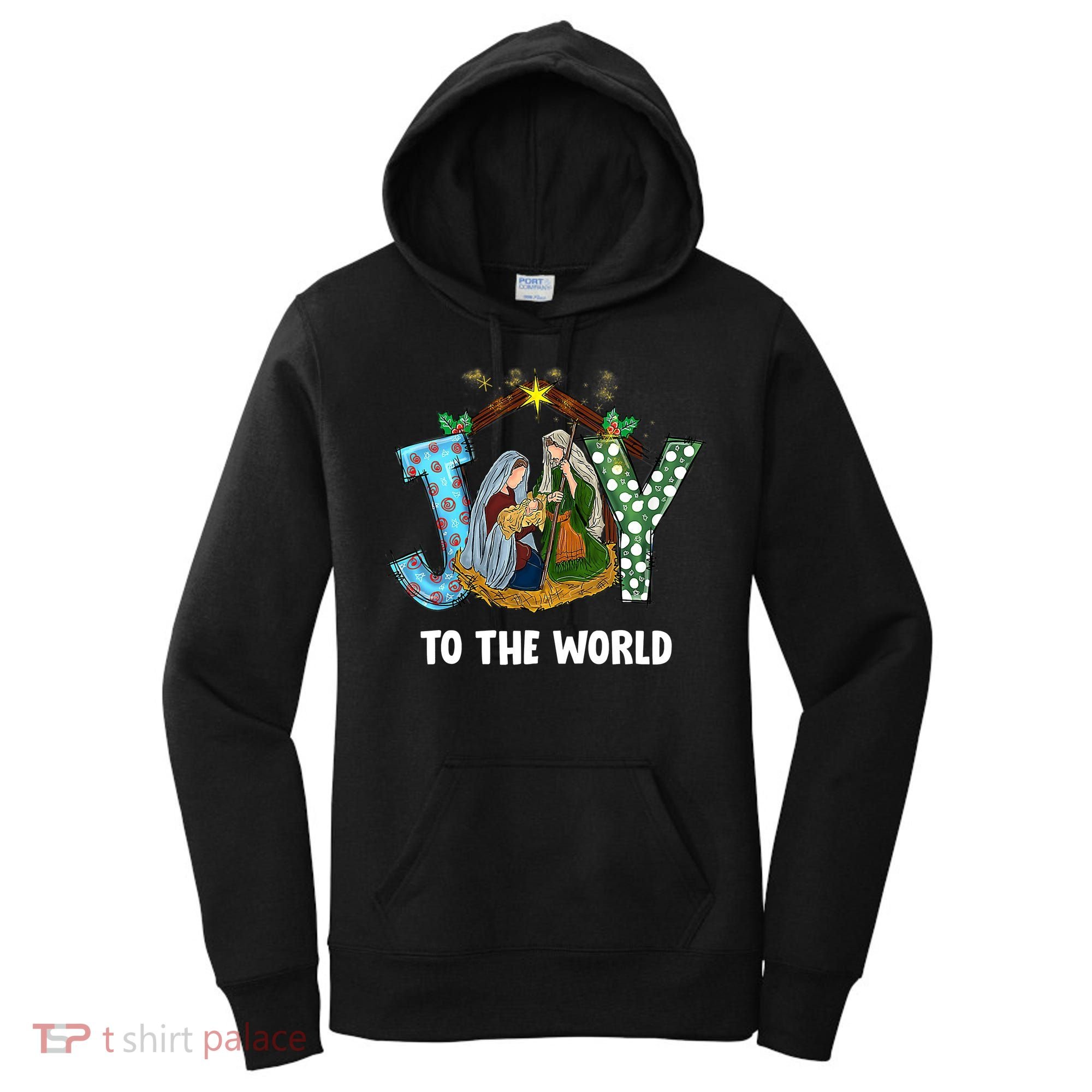 Christian Christmas Joy Jesus Nativity Scene Faith Gift Women's Hoodie