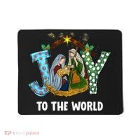 Christian Christmas Joy Jesus Nativity Scene Faith Gift Mousepad thumb 0