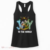 Christian Christmas Joy Jesus Nativity Scene Faith Gift Women's Tank Top thumb 0