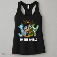 Christian Christmas Joy Jesus Nativity Scene Faith Gift Women's Tank Top thumb 3