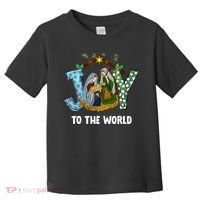 Christian Christmas Joy Jesus Nativity Scene Faith Gift Toddler T-Shirt thumb 0