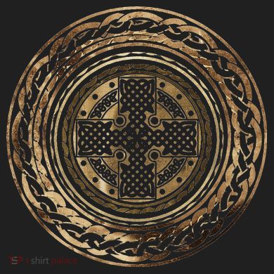 Celtic Cross Knot Irish Scottish Shield Warrior Graphic Comfort Colors T-Shirt
