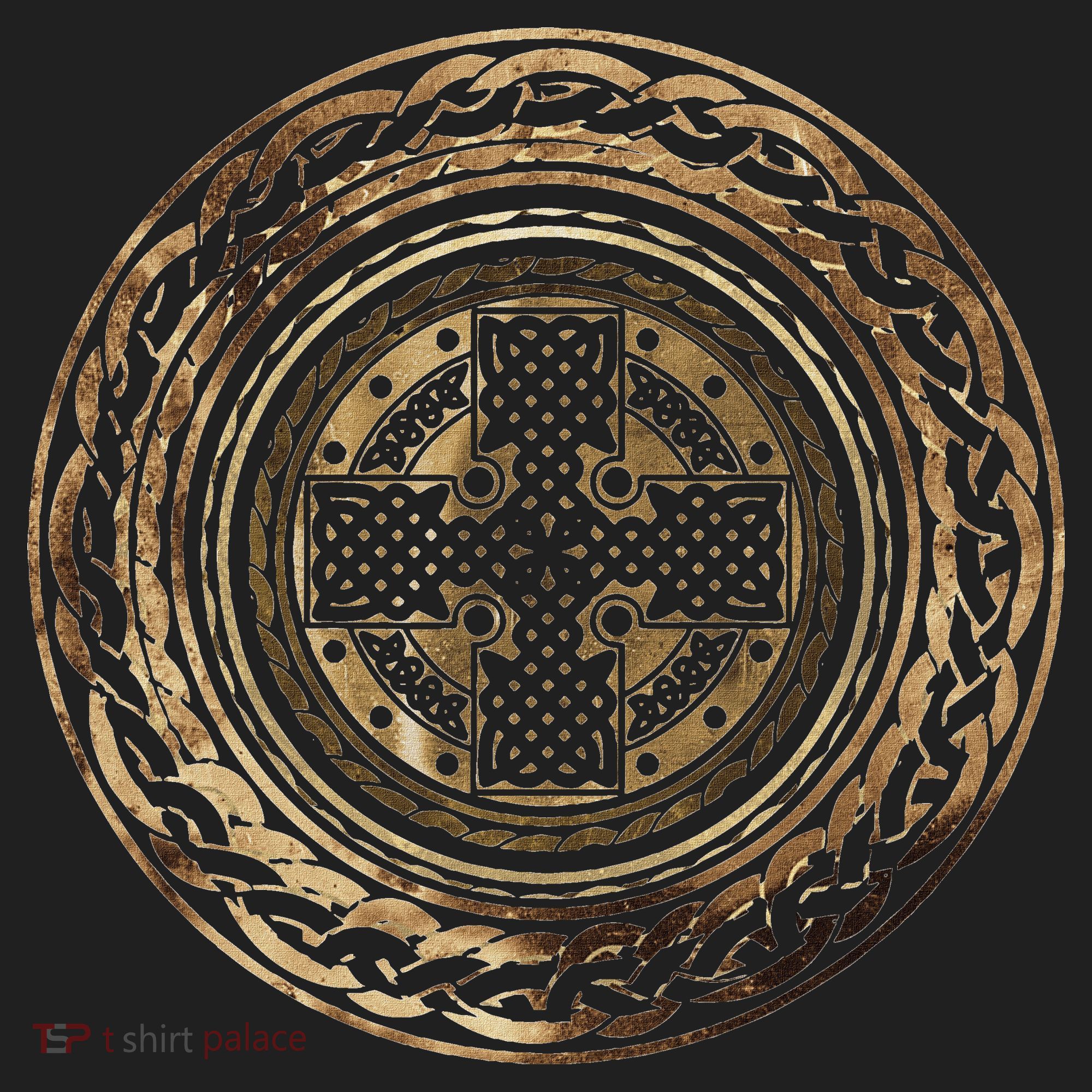 Celtic Cross Knot Irish Scottish Shield Warrior Graphic Comfort Colors T-Shirt