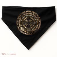 Celtic Cross Knot Irish Scottish Shield Warrior Graphic USA-Made Doggie Bandana thumb 0