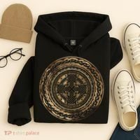 Celtic Cross Knot Irish Scottish Shield Warrior Graphic Hoodie thumb 4