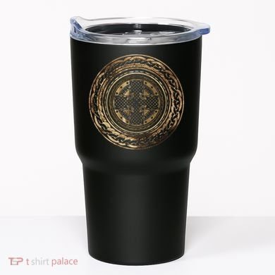 Celtic Cross Knot Irish Scottish Shield Warrior Graphic Tumbler