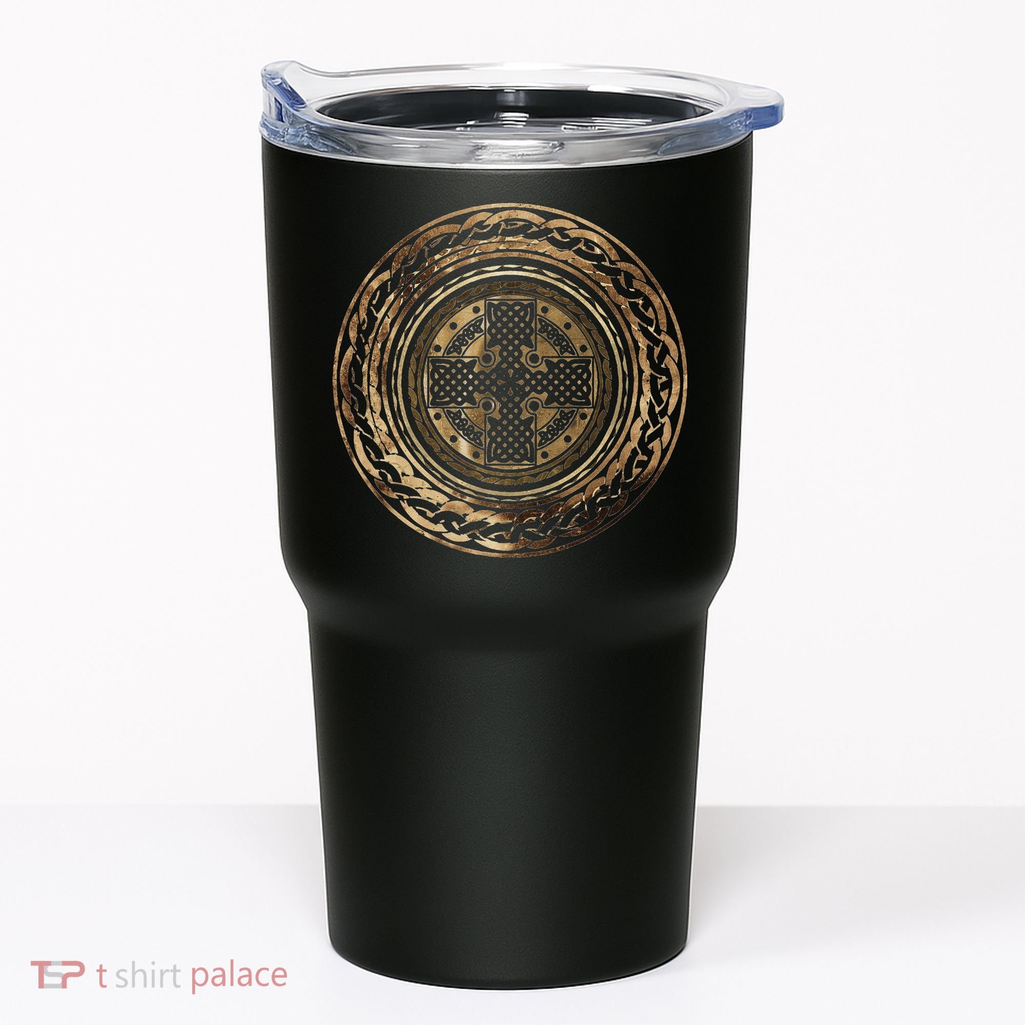 Celtic Cross Knot Irish Scottish Shield Warrior Graphic Tumbler