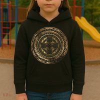 Celtic Cross Knot Irish Scottish Shield Warrior Graphic Kids Hoodie thumb 3