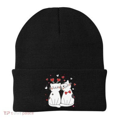Cute Cats Kittens & Hearts Valentines Day Gift Beanie