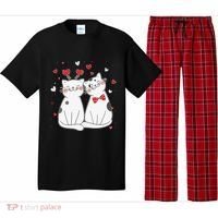 Cute Cats Kittens & Hearts Valentines Day Gift Pajama Set thumb 0