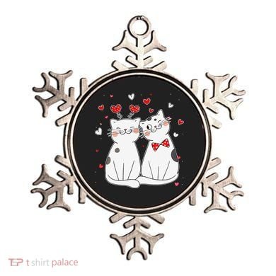Cute Cats Kittens & Hearts Valentines Day Gift Ornament