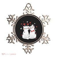 Cute Cats Kittens & Hearts Valentines Day Gift Ornament thumb 0