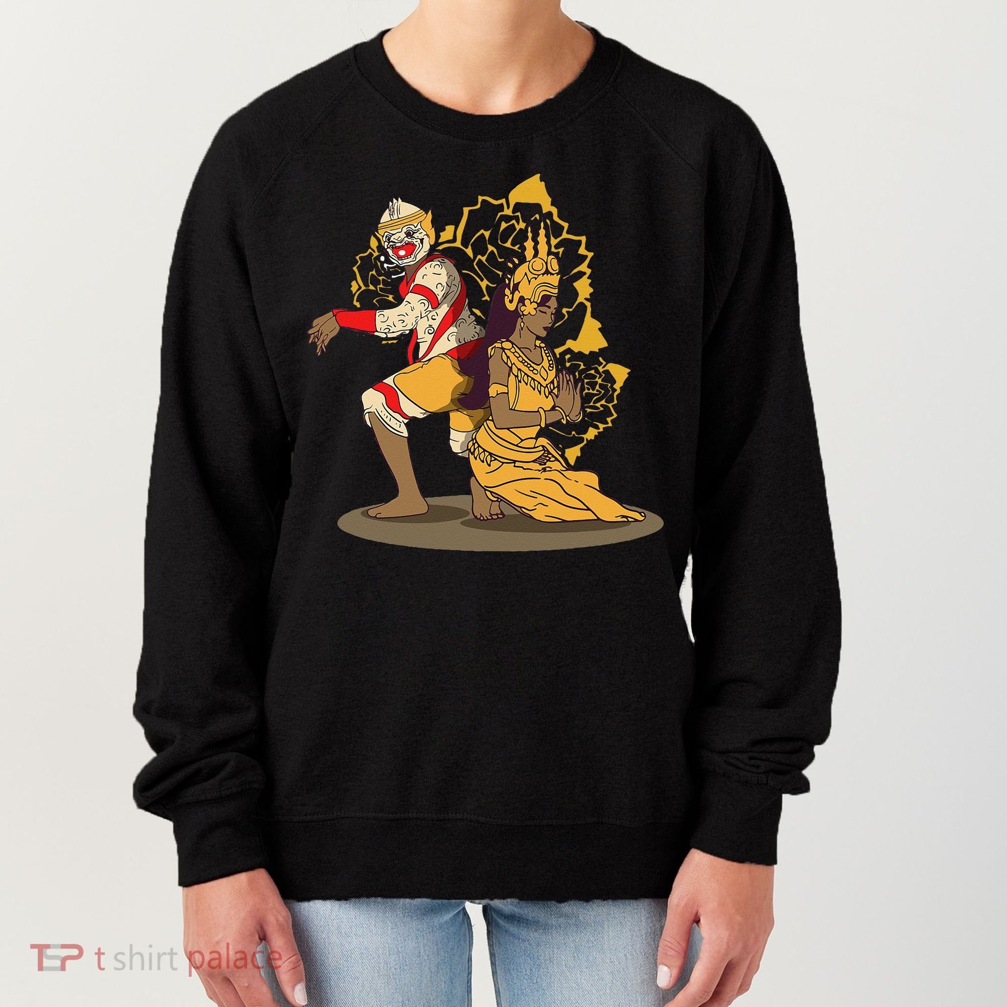 Cambodia Cambodian Khmer Traditional Dance Reamker Apsara Women's Sweatshirt