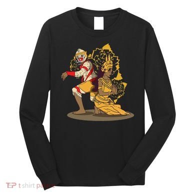 Cambodia Cambodian Khmer Traditional Dance Reamker Apsara Long Sleeve Shirt