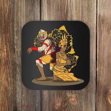 Cambodia Cambodian Khmer Traditional Dance Reamker Apsara Coaster